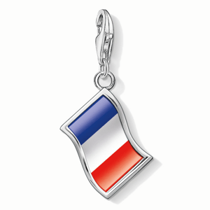THOMAS SABO strieborný prívesok charm Francúzska vlajka 1169-603-7