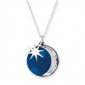 ENGELSRUFER náhrdelník mesiac a hviezda ERN-MOON-PB