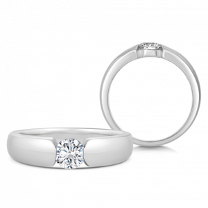 SOFIA DIAMONDS zlatý zásnubný prsteň s diamantom 0,50 ct BDRB00137WG