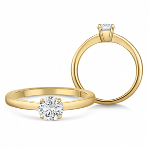 SOFIA DIAMONDS zlatý zásnubný prsteň s diamantom 0,70 ct BDRB90349YG