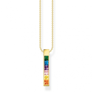 THOMAS SABO náhrdelník Colourful stones gold KE2113-971-7-L45V