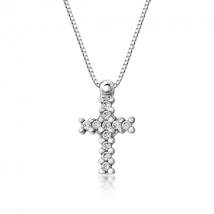 SOFIA zlatý náhrdelník s krížikom FA766762WG