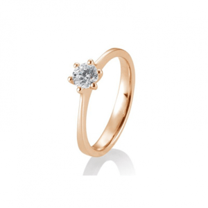 SOFIA DIAMONDS prsteň z ružového zlata s diamantom 0,50 ct BE41/84833-R