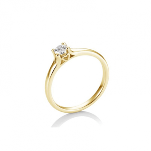 SOFIA DIAMONDS prsteň zo žltého zlata s diamantom 0,25 ct BE41/05721-Y