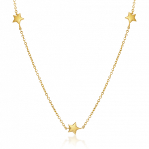 SOFIA zlatý náhrdelník s hviezdami BIP005.18.195.2.38.0
