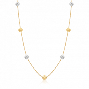 SOFIA zlatý náhrdelník s guličkami PAK12082GW