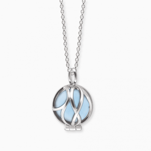 ENGELSRUFER náhrdelník s modrým achátom ERN-HEALPA-BAXS