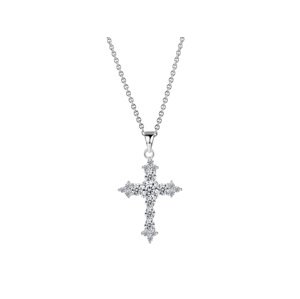 Linda's Jewelry Strieborný náhrdelník Kríž Svetla Ag 925/1000 INH132