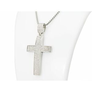 Linda's Jewelry Náhrdelník kríž Big Cross chirurgická oceľ INH019