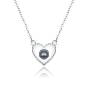 Linda's Jewelry Strieborný náhrdelník Reč Lásky Ag 925/1000 INH119