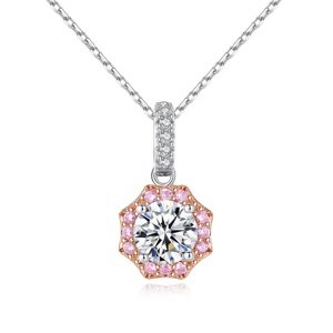 Linda's Jewelry Strieborný náhrdelník Octaflower Ag 925/1000 INH160
