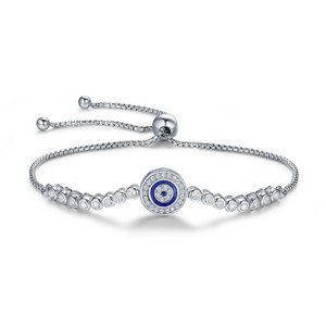 Linda's Jewelry Strieborný náramok Modré Oko Múdrosti Ag 925/1000 INR100