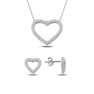 OLIVIE Sada strieborných šperkov SRDCE 2350 Ag 925; ≤3 g.