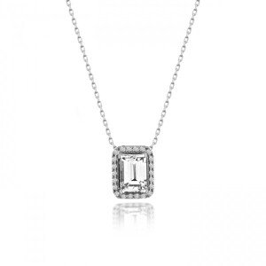OLIVIE Strieborný náhrdelník SWAROVSKI 3163 Ag 925; ≤2,3 g.
