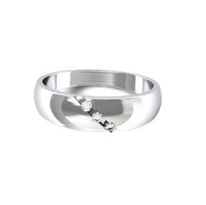 OLIVIE Strieborný snubný prsteň 5417 Veľkosť prsteňov: 5 (EÚ: 49 – 50) Ag 925; ≤2,6 g.