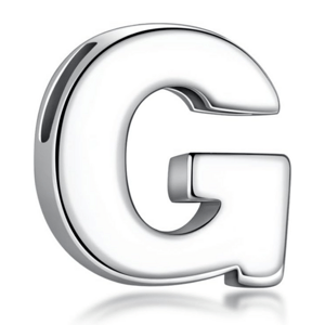 OLIVIE Navliekací strieborný prívesok PÍSMENO 6666 Písmeno/motív: G Ag 925; ≤0,5 g.