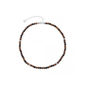 OLIVIE Korálkový náhrdelník WOOD 6004 Ag 925; ≤19,4 g.