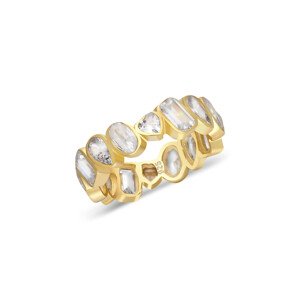 OLIVIE Strieborný prsteň GOLD 7225 Veľkosť prsteňov: 8 (EÚ: 57 – 58) Ag 925; ≤3,3 g.